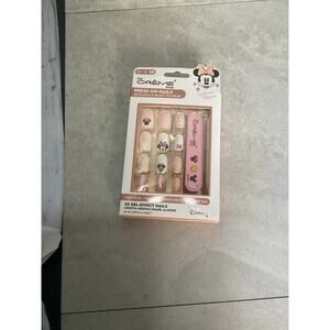 The Crème Shop x Minnie Mouse PINK Press-On Nails Reusable
